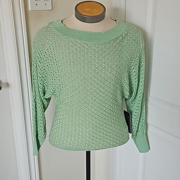 Marciano Women's Tony Sweater Top With Long Sleeves Small Mellow Mint - Picture 2 of 16